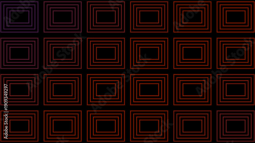 Abstract Neon Grid – Futuristic Glowing Vector Mesh Background with Nested Squares