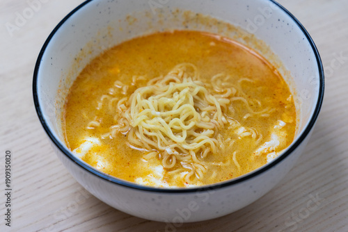 Wallpaper Mural A bowl of curry noodles soup. Torontodigital.ca