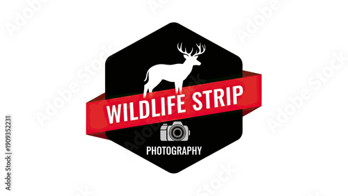 A wildlife photography logo features a deer silhouette, camera, and the phrase "Wildlife Strip.