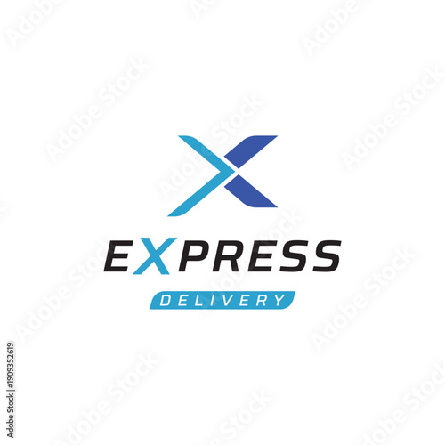 Logistics logo template design for delivery with a creative concept. Logo can be for business, express delivery.