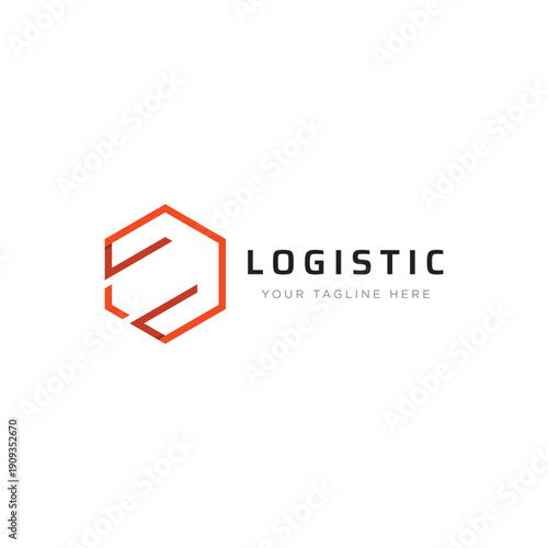 Logistics logo template design for delivery with a creative concept. Logo can be for business, express delivery.
