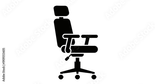 black office chair