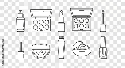 set of household objects