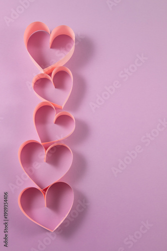 pink hearts on a pink background