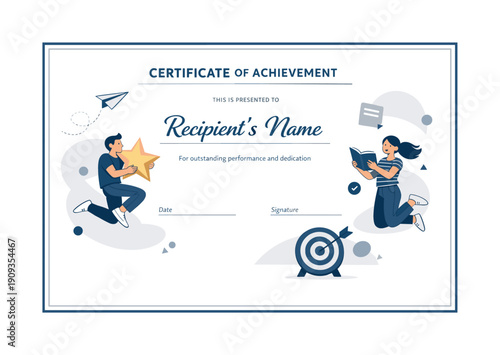 IT infrastructure overview. Central server hub with connected computers, cloud icons and network lines