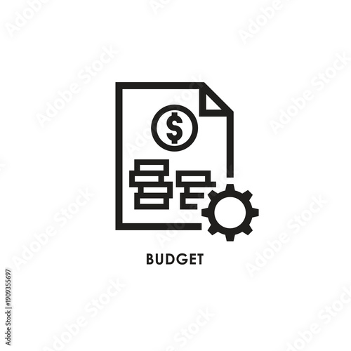 Minimalist Line Business Icon