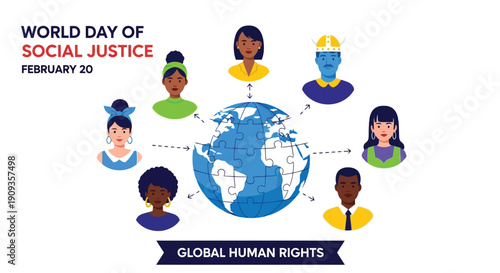 Global community united for social justice and human rights on world day.