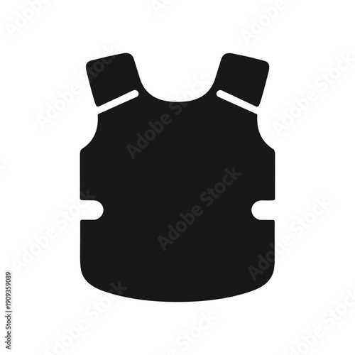 Bulletproof vest icon. Vector illustration for security and military protection