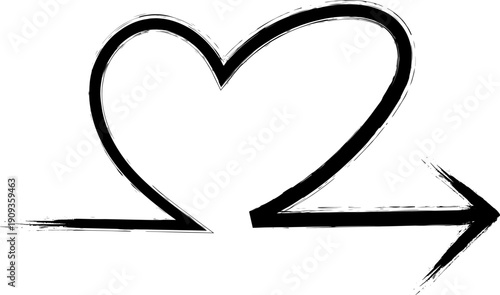 Hand-drawn black arrow outlines