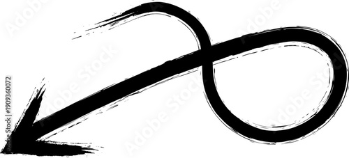 Hand drawn black arrow outlines for direction use