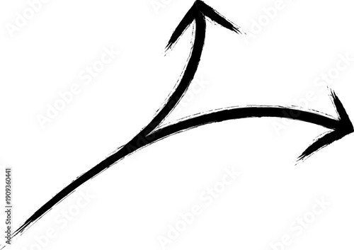 Black arrows drawn in different directions