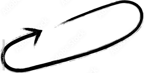 Black hand-drawn arrows for directions