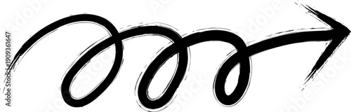 Various hand-drawn black arrow outlines