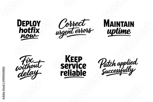 It urgency messages in handwritten style emphasizing speed and reliability