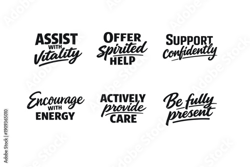 Inspirational words for motivation and support with encouragement and presence
