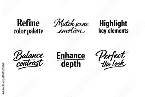 Typography design techniques for enhancing visual composition