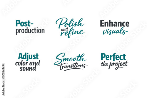 Post-production and editing phrases for media projects