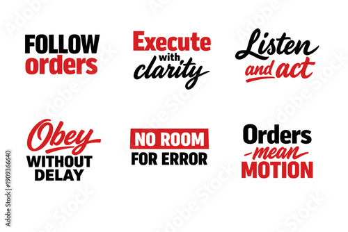 Command and precision: motivational phrases for efficiency and action