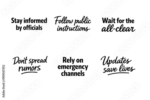 Emergency communication tips: stay informed, follow instructions, and rely on official channels