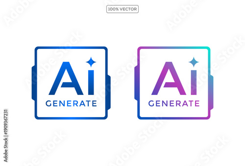 AI chip processor with circuit line on a transparant background. Artificial intelligence