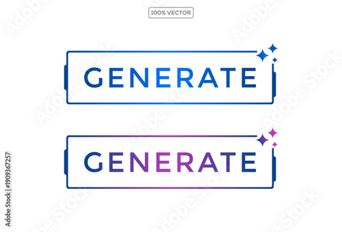  interface buttons with light for AI generate. design element illustration