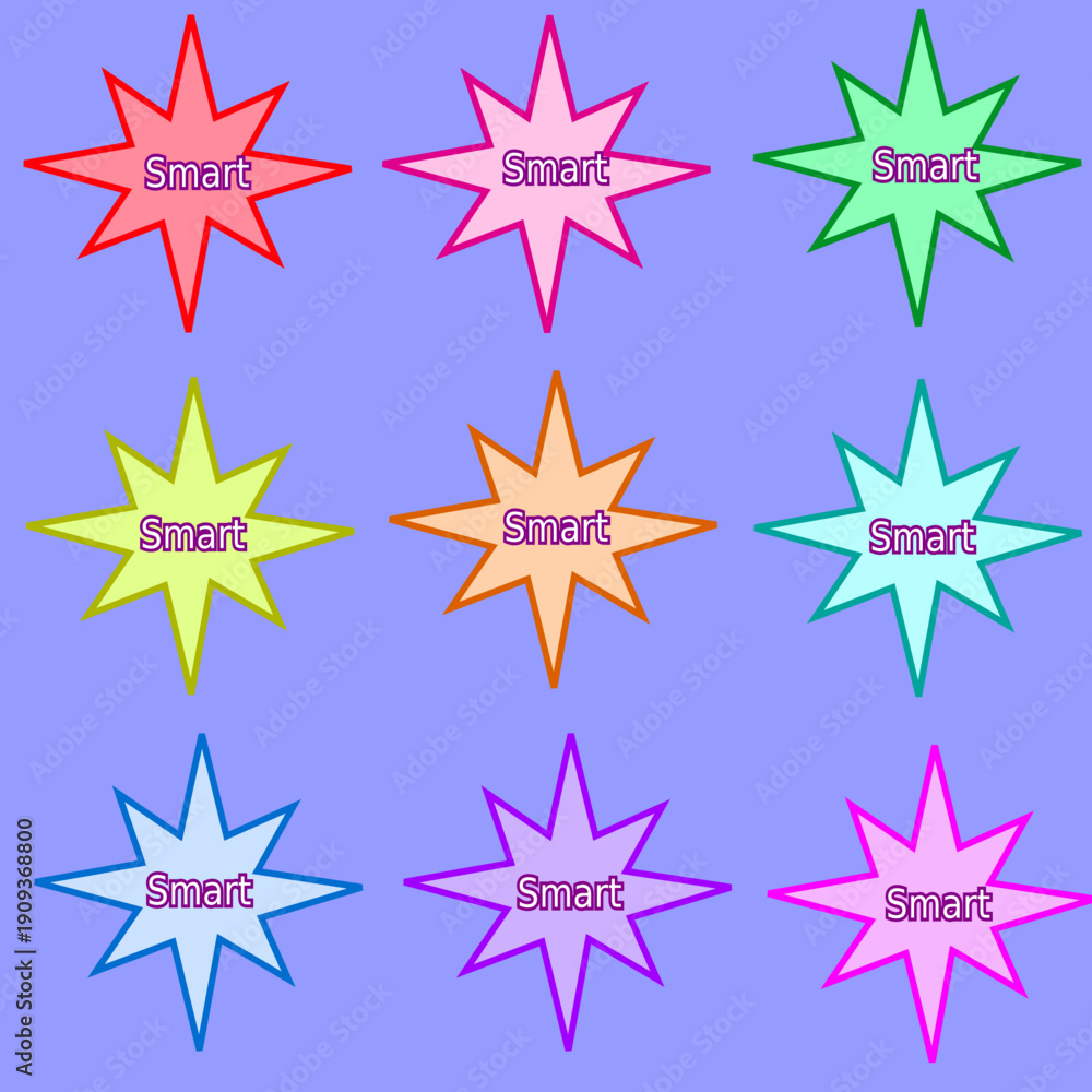 Obraz premium set of stars