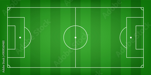 top view of soccer field