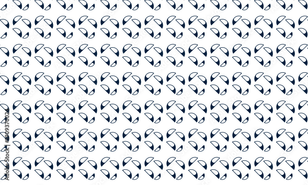Fototapeta premium Dark Blue Abstract Swirl Pattern On White Background Keywords: pattern, seamless, background