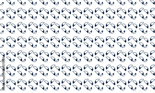 Dark Blue Abstract Swirl Pattern On White Background Keywords: pattern, seamless, background