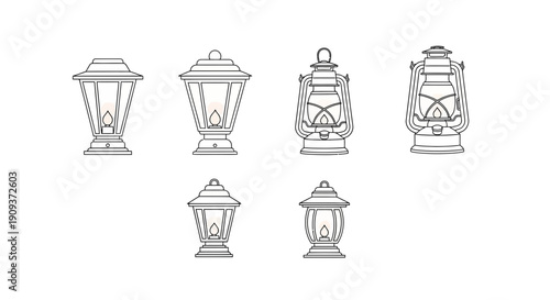 Vintage Lantern Collection: Gas, Oil, and Electric Styles