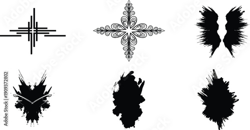 Industrial silhouette set featuring electrical utility poles, high voltage power towers, energy infrastructure network, transmission lines, urban power grid icons,