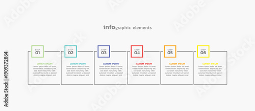 Presentation business abstract background infographic template colorful