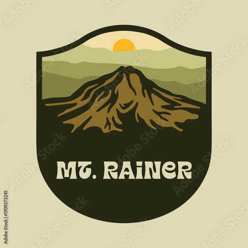 MT.  RAINER NATIONAL PARK VECTOR LOGO