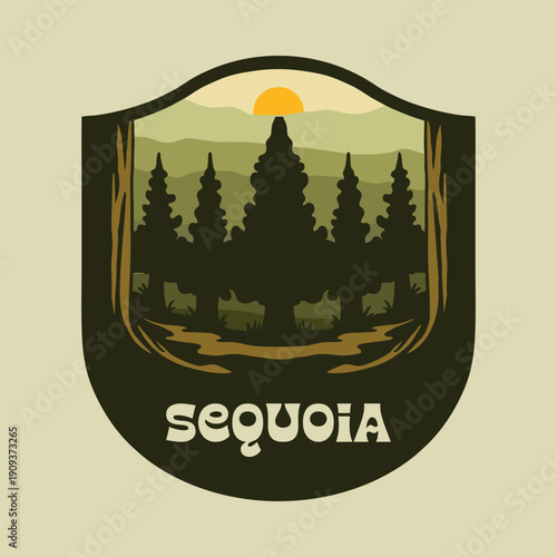 SEQUOIA NATIONAL PARK VECTOR LOGO