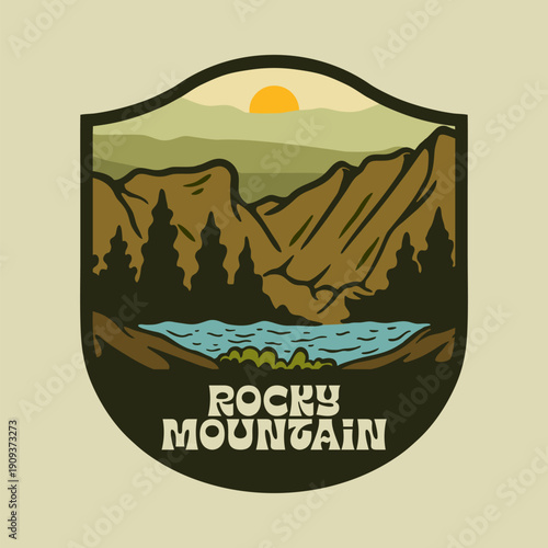 ROCKY MOUNTAIN NATIONAL PARK VECTOR LOGO