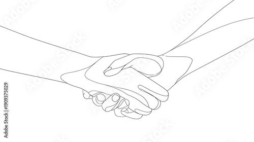 A hand is shaking another hand