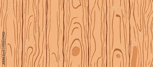 Seamless Wooden Texture Backgrounds – Natural Wood Grain Patterns Collection, Light Brown Timber Surface, Rustic Plank Boards, Vector Graphic Resource for Interior Design, Flooring, Furniture.