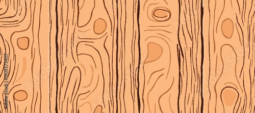 Seamless Wooden Texture Backgrounds – Natural Wood Grain Patterns Collection, Light Brown Timber Surface, Rustic Plank Boards, Vector Graphic Resource for Interior Design, Flooring, Furniture.