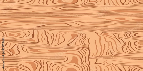 Seamless Wooden Texture Backgrounds – Natural Wood Grain Patterns Collection, Light Brown Timber Surface, Rustic Plank Boards, Vector Graphic Resource for Interior Design, Flooring, Furniture.