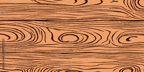 Seamless Wooden Texture Backgrounds – Natural Wood Grain Patterns Collection, Light Brown Timber Surface, Rustic Plank Boards, Vector Graphic Resource for Interior Design, Flooring, Furniture.