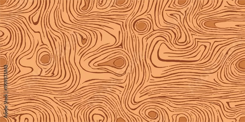 Seamless Wooden Texture Backgrounds – Natural Wood Grain Patterns Collection, Light Brown Timber Surface, Rustic Plank Boards, Vector Graphic Resource for Interior Design, Flooring, Furniture.