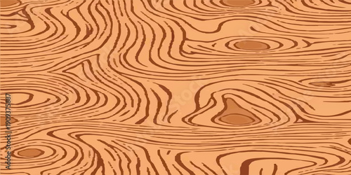 Seamless Wooden Texture Backgrounds – Natural Wood Grain Patterns Collection, Light Brown Timber Surface, Rustic Plank Boards, Vector Graphic Resource for Interior Design, Flooring, Furniture.