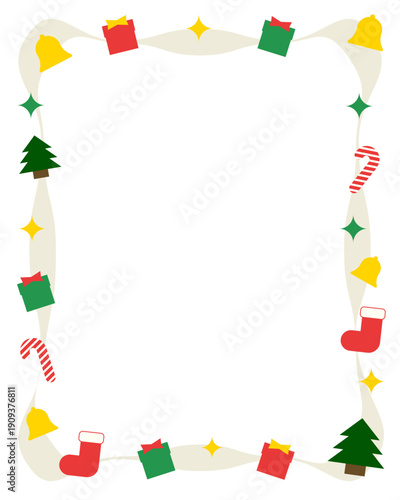 シンプルイラストフレーム クリスマス