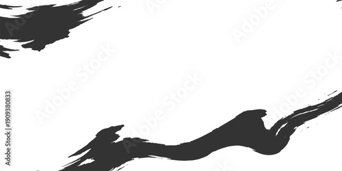Vector illustration of a black silhouette of a girl watching a wild eagle with large wings in flight as the majestic bird flys through nature like a symbolic art design