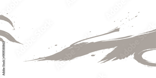 Abstract grunge ink splashes create a textured vector illustration background featuring a black silhouette of a woman with splat paint and watercolor liquid stains