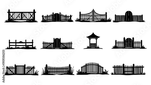 silhouette fence, fence silhouette, fence clipart, fence vector, black fence, garden fence, wooden fence, picket fence, wrought iron fence, metal fence, farm fence, ranch fence, wire fence, backyard f