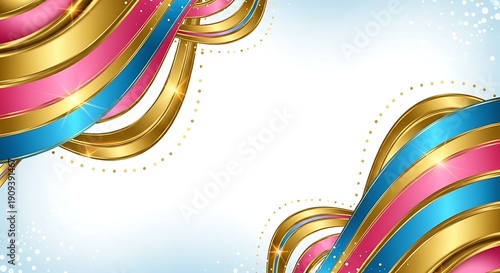 Creative abstract rainbow background featuring colorful wave lines and artistic curves in a flowing vector design for a modern business banner or wallpaper backdrop