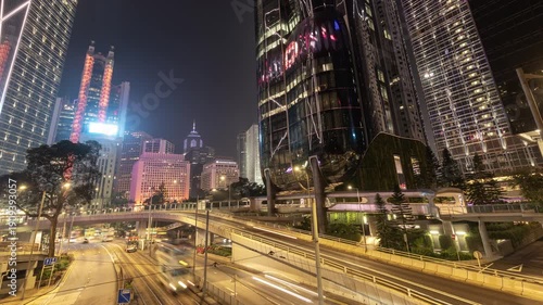 Hong kong finance centre from the street level