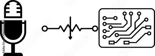 Audio Signal Processing and Input Circuit Board Icon