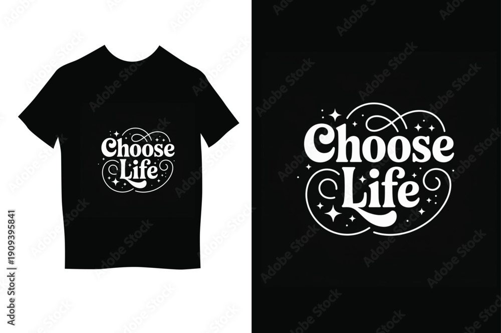 Naklejka premium Creative Eye Symbol Motivational T-Shirt Design